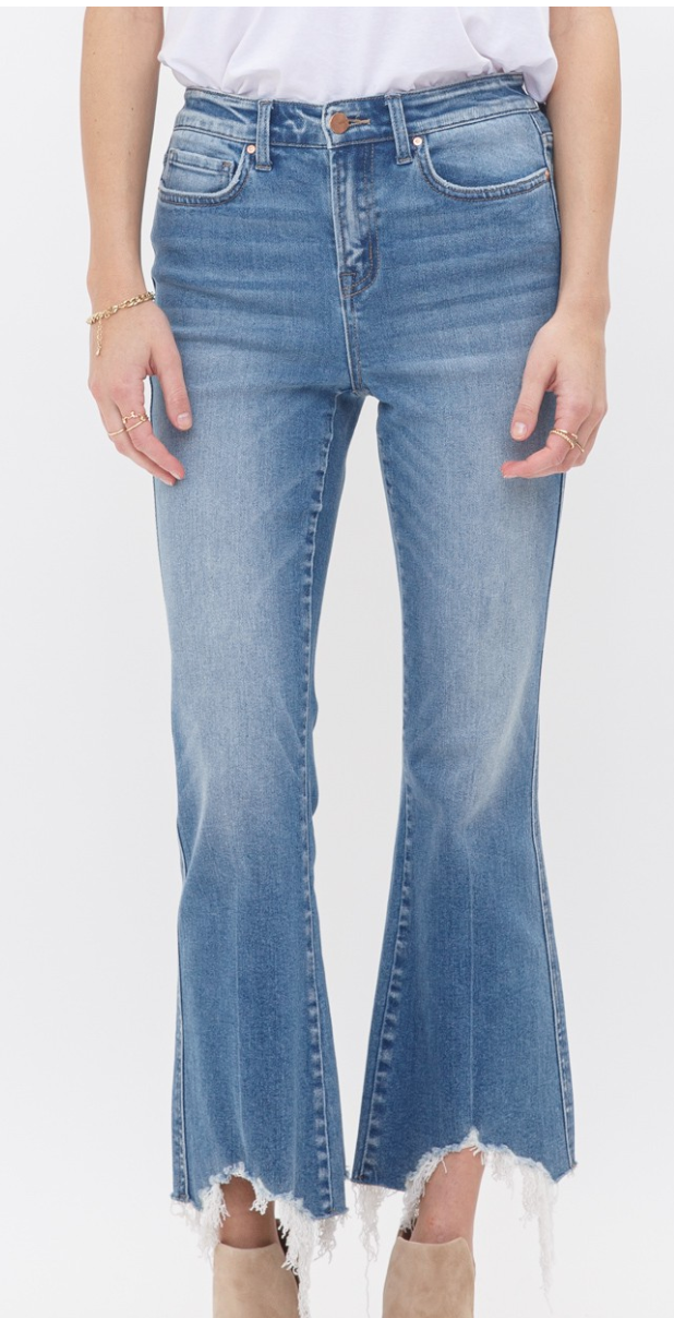 MICA Crop Flare Jeans