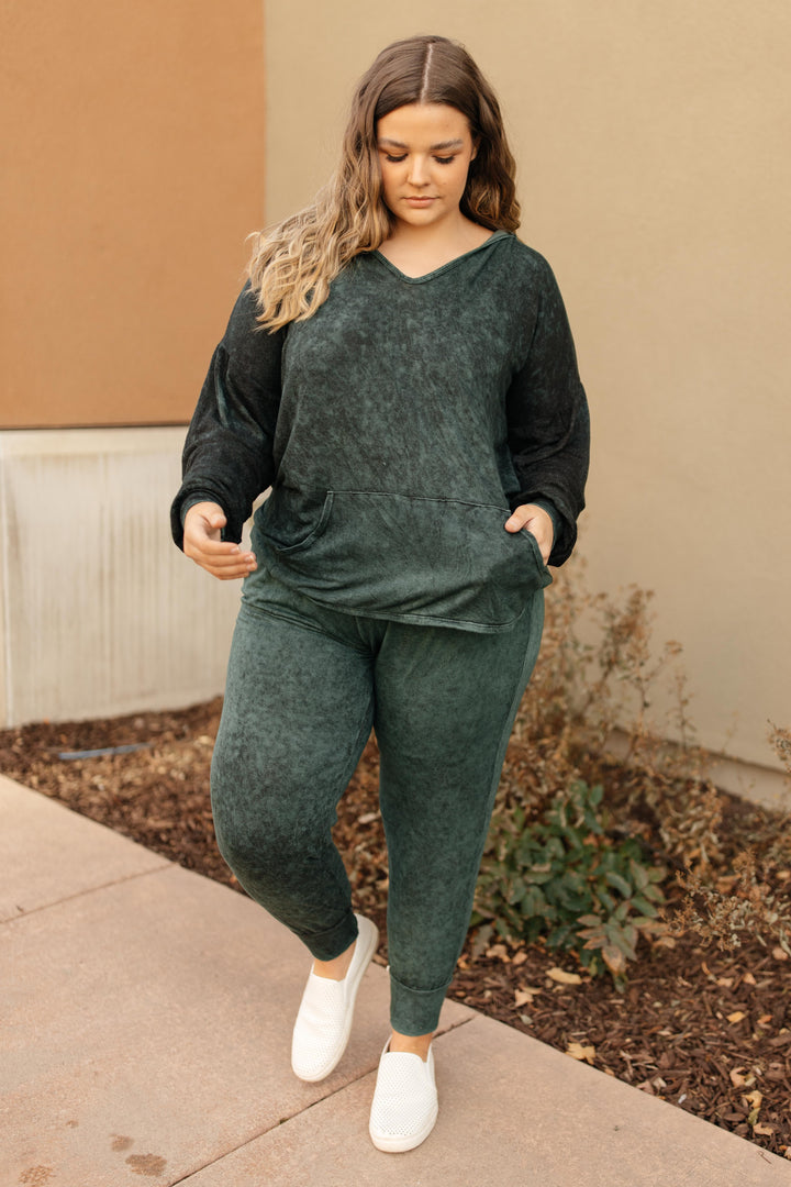 Cozy Joggers in Hunter Green