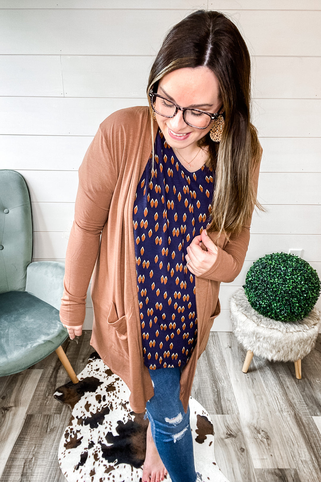 The Perfect Slouchy Cardigan in Cocoa