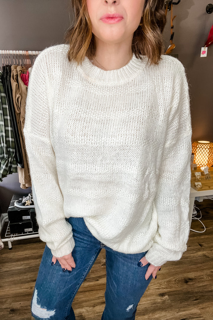 Ivory Texture Sweater