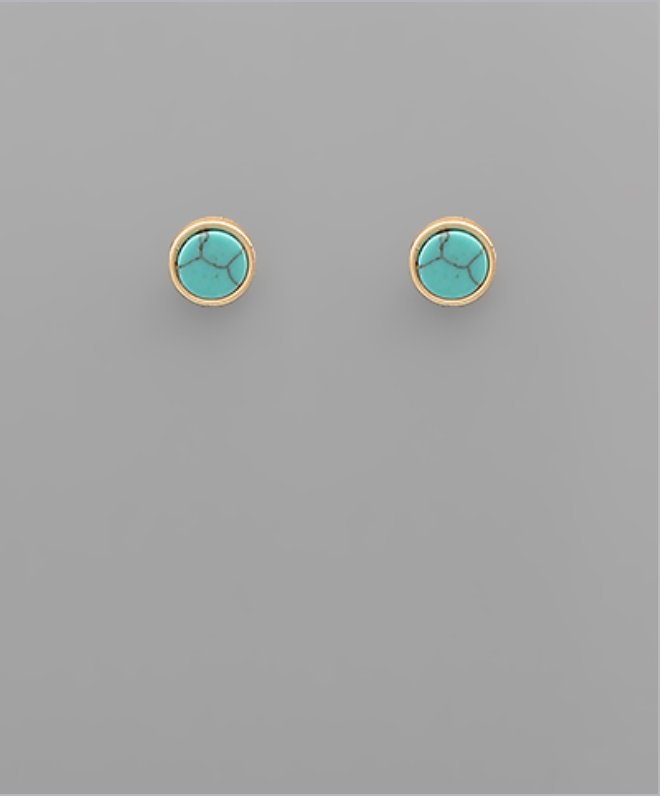 Stone Turquoise Earrings