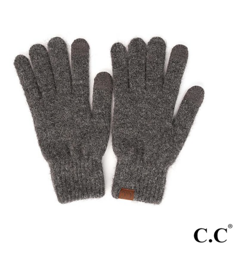 C.C. Smart Touch Gloves Charcoal