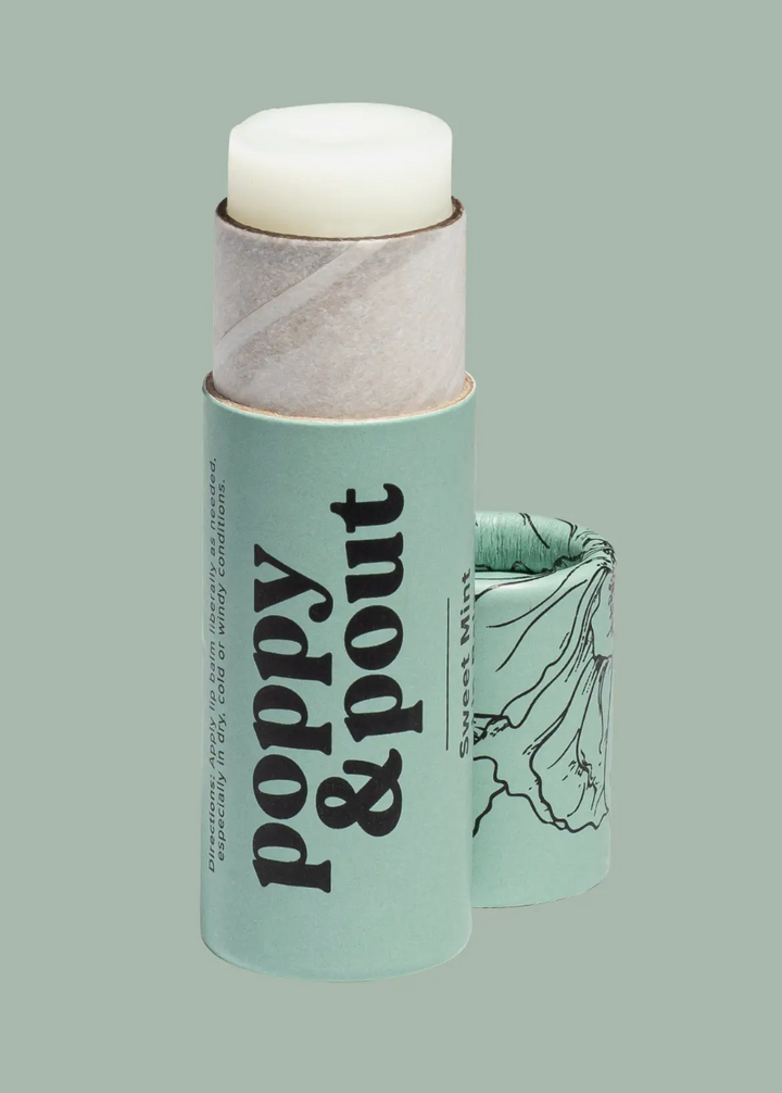 Poppy and Pout Lip Balm, Sweet Mint