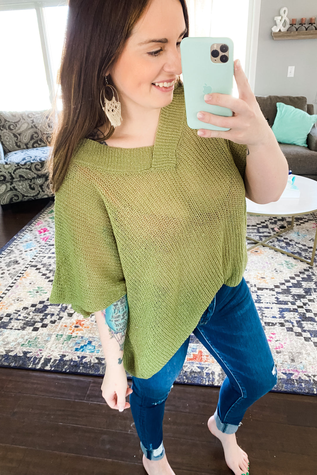 Spring into It Sweater in Sage