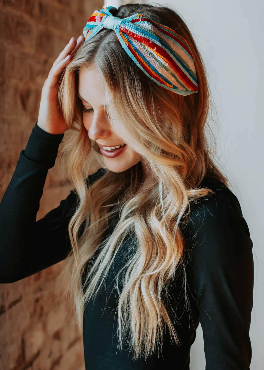 Multicolored Sequin Headband